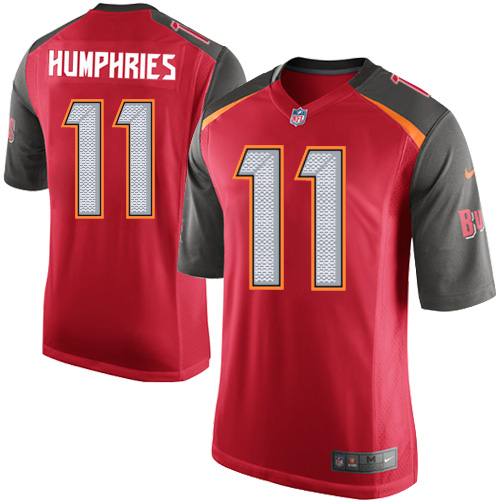 Men's Game Adam Humphries Nike Jersey Red Home - #11 NFL Tampa Bay Buccaneers